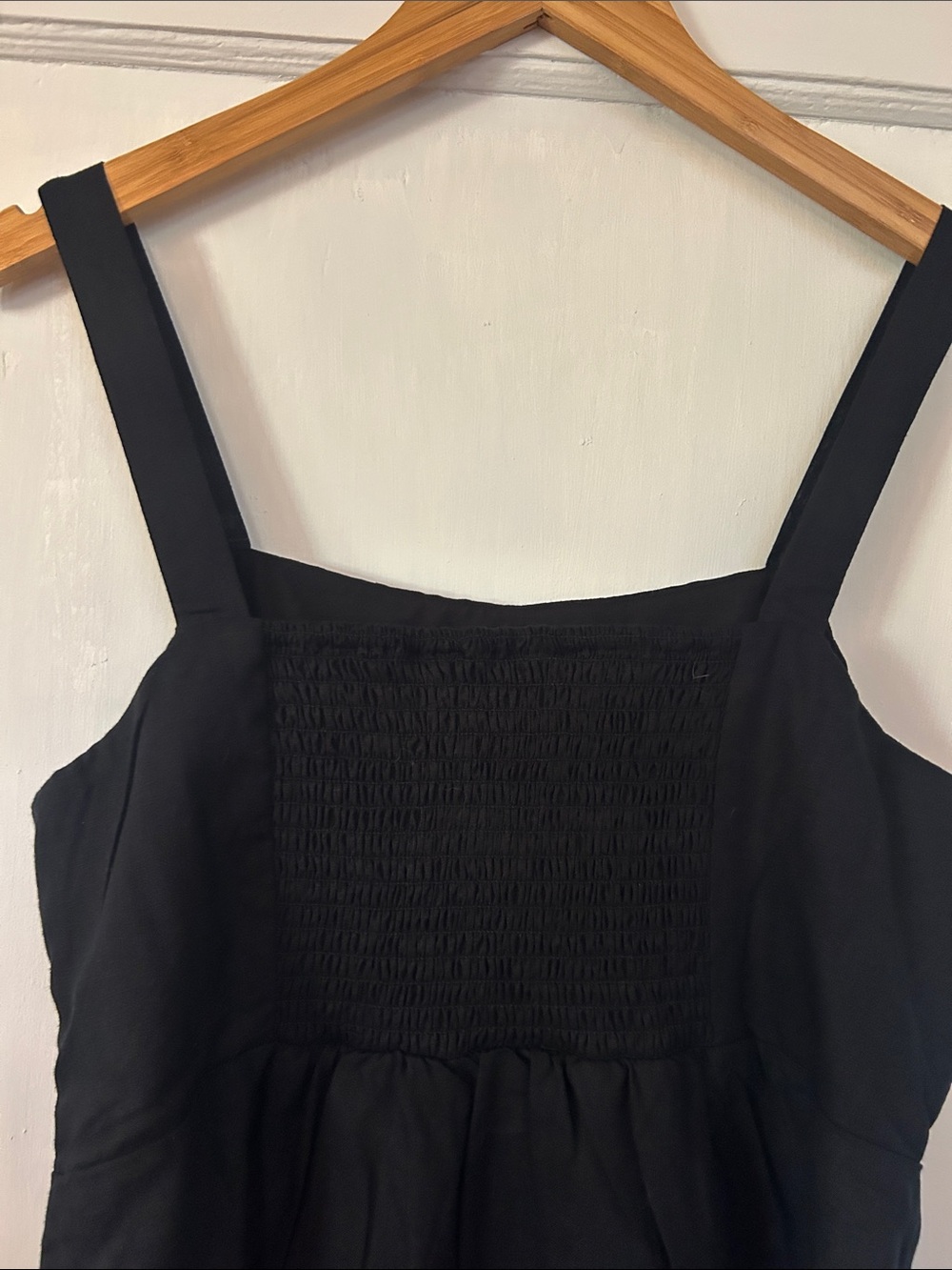 Disturbia NWT black linen blend dress Viking embroidery as-is read description - Picture 8 of 10